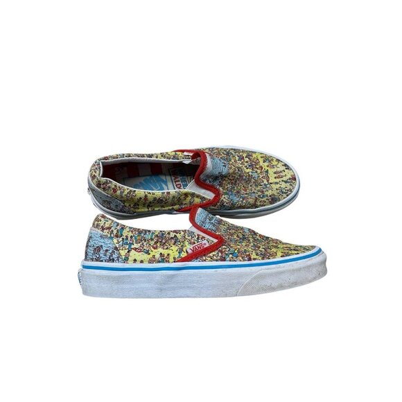Vans Where's Waldo Limited Edition Classic Slip-On Sneakers Men’s 4 Women’s 5.5 - Picture 2 of 7